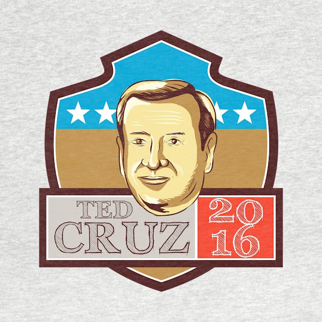 Ted Cruz President 2016 Republican Shield by retrovectors